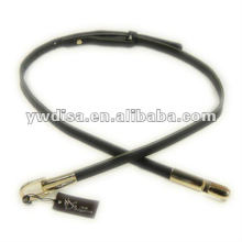 Narrow Adjustable Leather Belt